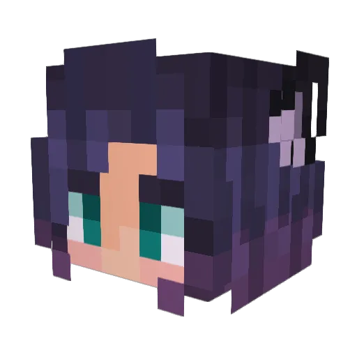 Kuruptedd Minecraft avatar head, 3D render