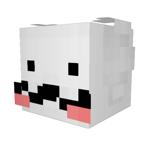 Kuruto12 Minecraft avatar head, 3D render