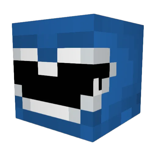 Kuruupi Minecraft avatar head, 3D render