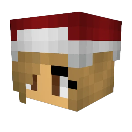 Kuruzami Minecraft avatar head, 3D render