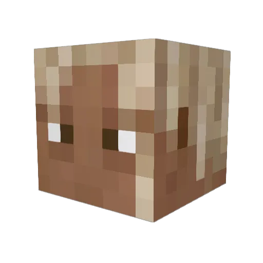 KurveZ Minecraft avatar head, 3D render