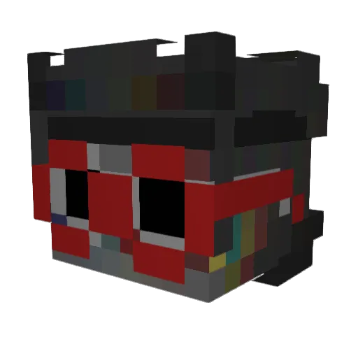 Kurxz Minecraft avatar head, 3D render