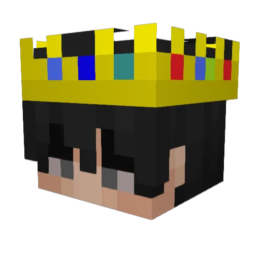 Kuryin Minecraft avatar head, 3D render