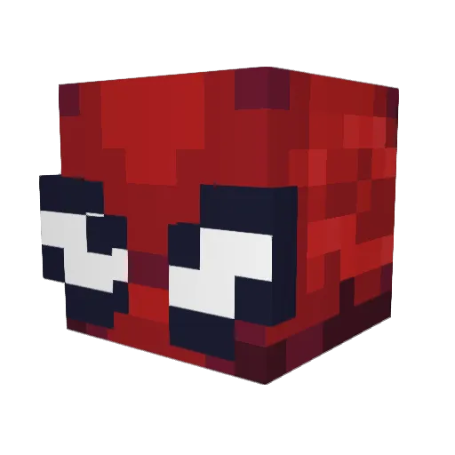 Kuryry Minecraft avatar head, 3D render