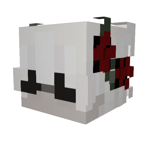 KushMonarchy Minecraft avatar head, 3D render