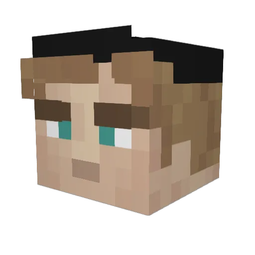 Kust_Sireni Minecraft avatar head, 3D render