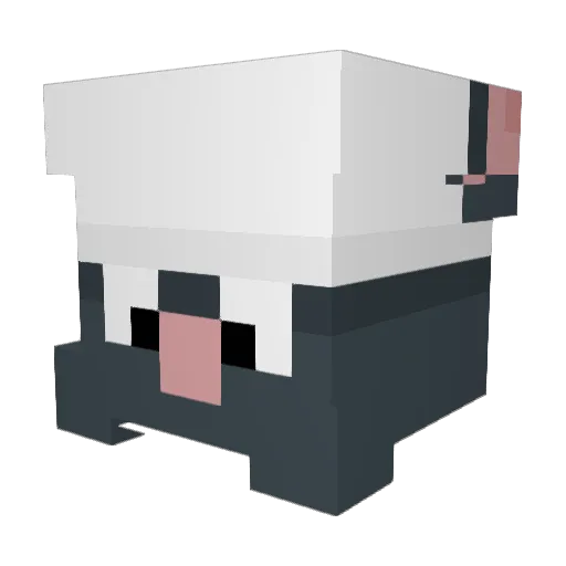 Kusuo_Saiki Minecraft avatar head, 3D render