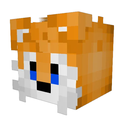 Kutakutar Minecraft avatar head, 3D render