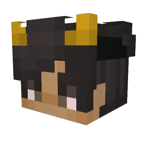 KutsalBabanne Minecraft avatar head, 3D render