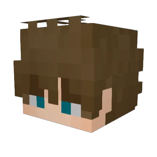 Kutsio Minecraft avatar head, 3D render