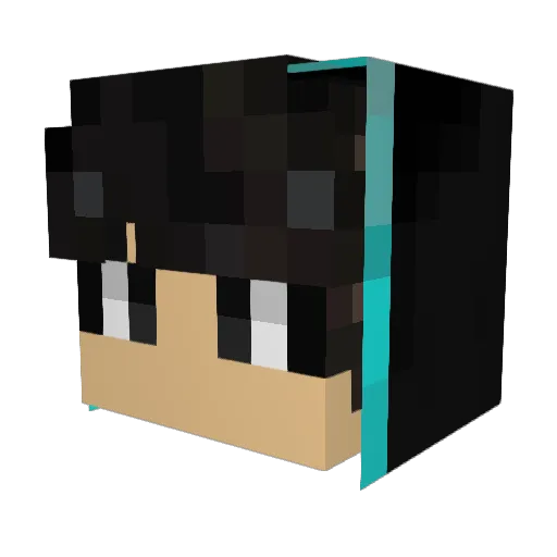 Kuttaman007 Minecraft avatar head, 3D render