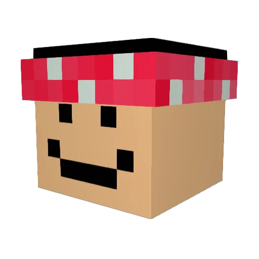 KutthroatBill Minecraft avatar head, 3D render
