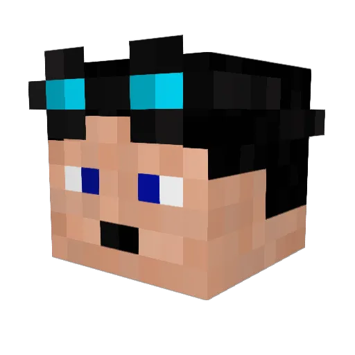 Kutya22 Minecraft avatar head, 3D render