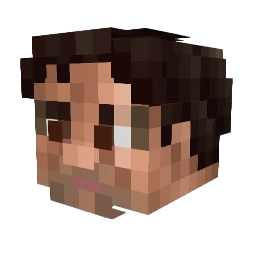 Kutzma Minecraft avatar head, 3D render