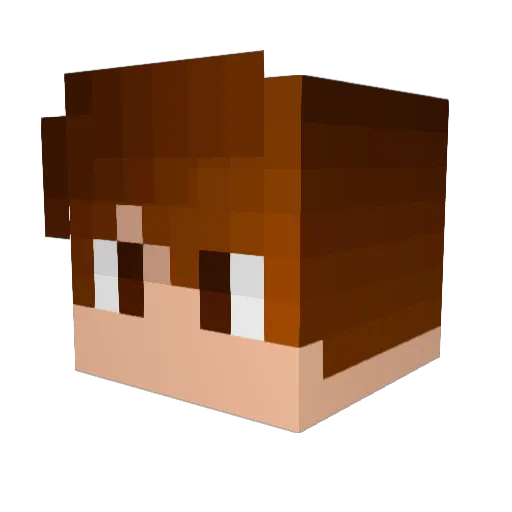 Kuunsaa Minecraft avatar head, 3D render