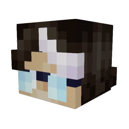 Kuurows Minecraft avatar head, 3D render