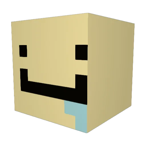 KuutaIsMe Minecraft avatar head, 3D render
