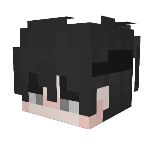 Kuuy7 Minecraft avatar head, 3D render