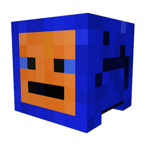 Kuvc Minecraft avatar head, 3D render