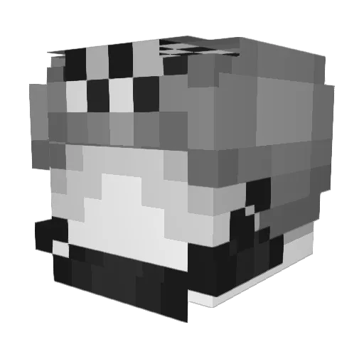 Kuvium Minecraft avatar head, 3D render