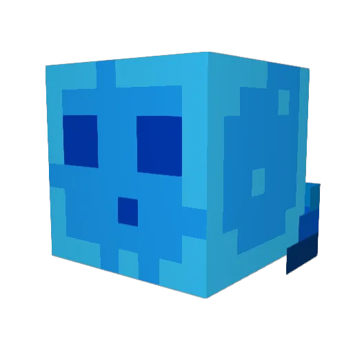 KuxisPL Minecraft avatar head, 3D render