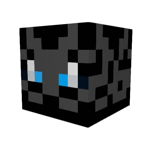 KuyaLuki Minecraft avatar head, 3D render