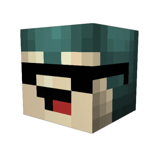 KuyaMon Minecraft avatar head, 3D render