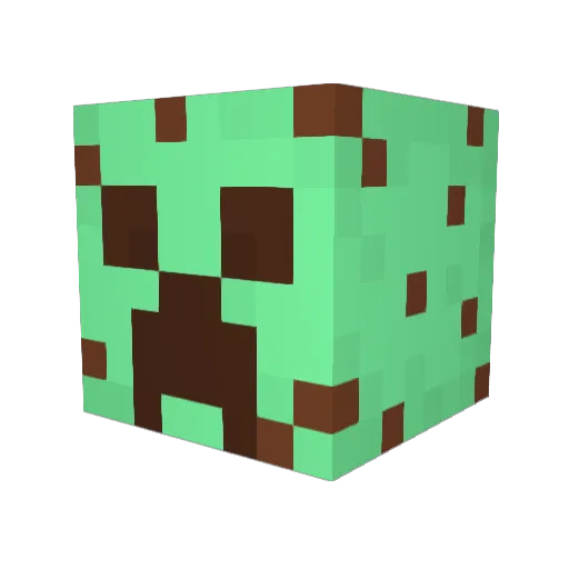 Kuya_D Minecraft avatar head, 3D render