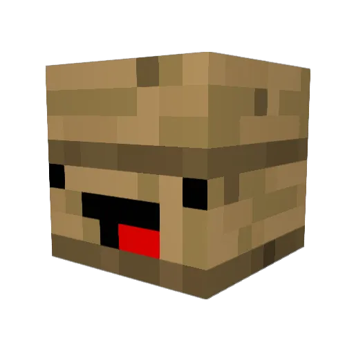 Kuz17 Minecraft avatar head, 3D render
