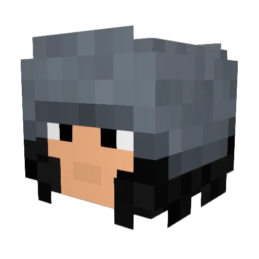 KuzanJ Minecraft avatar head, 3D render