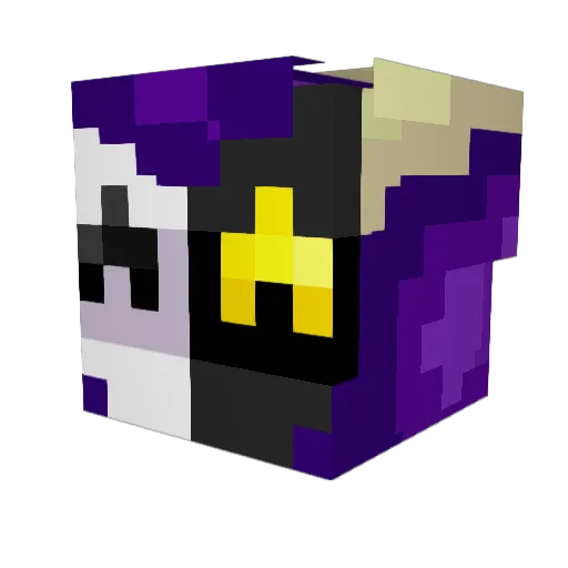 Kuzco333 Minecraft avatar head, 3D render