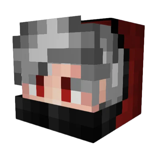 KuzeyGaming Minecraft avatar head, 3D render