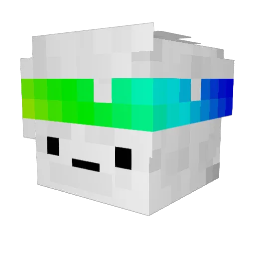 Kuzich Minecraft avatar head, 3D render