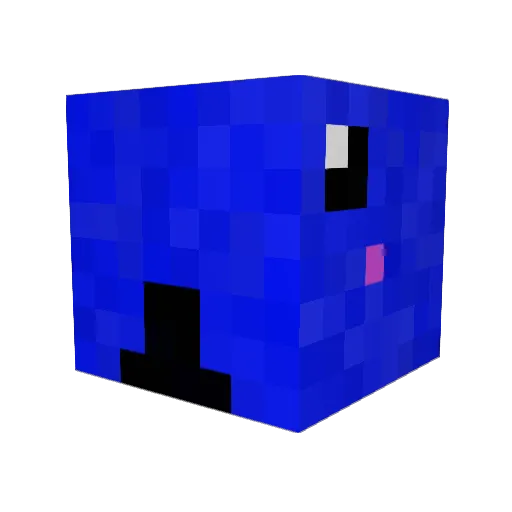 Kuzira987 Minecraft avatar head, 3D render