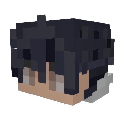 Kuziyo Minecraft avatar head, 3D render