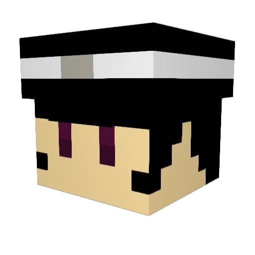 KuznohaZoske Minecraft avatar head, 3D render