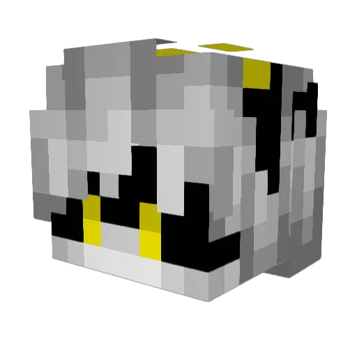 Kuzo2026 Minecraft avatar head, 3D render