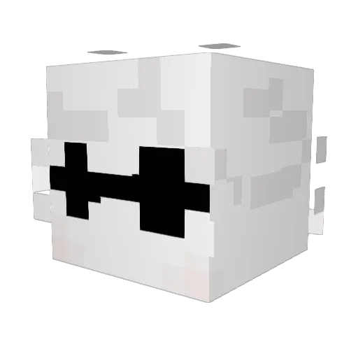 Kuzoge Minecraft avatar head, 3D render