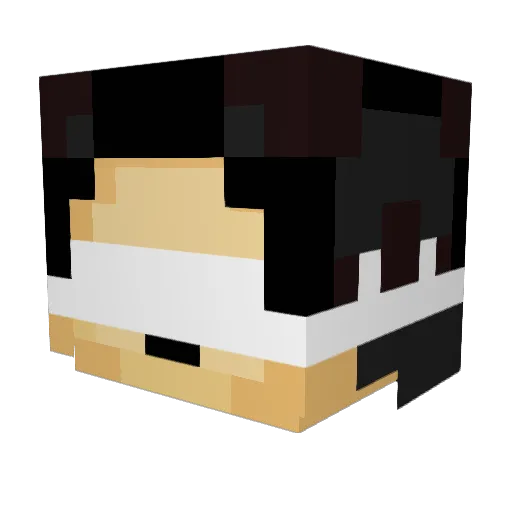 Kuzuri0731 Minecraft avatar head, 3D render