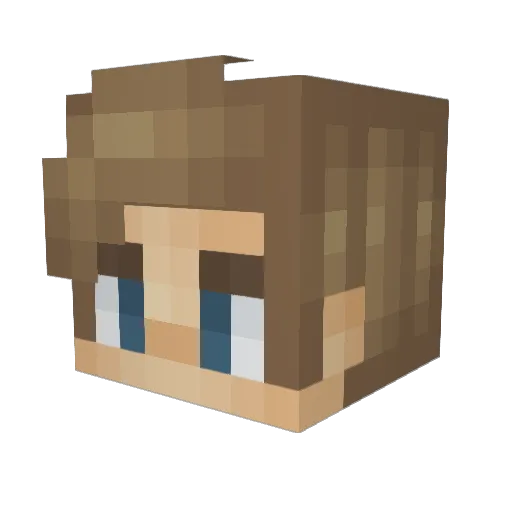 Kuzya325 Minecraft avatar head, 3D render