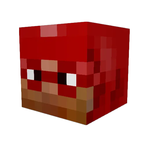 Kv6Boii Minecraft avatar head, 3D render