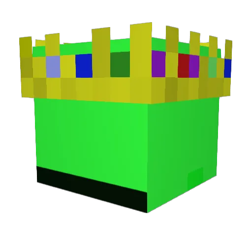 KvN_y Minecraft avatar head, 3D render