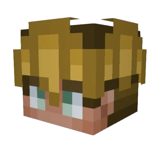 KvS21 Minecraft avatar head, 3D render