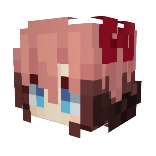 Kvabyr Minecraft avatar head, 3D render