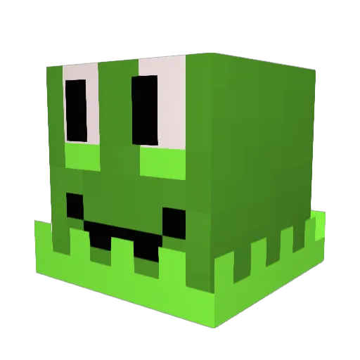 Kvakushka Minecraft avatar head, 3D render