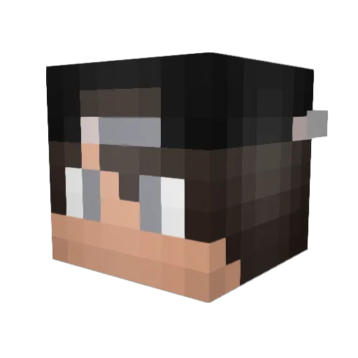 KvanTXOPeR Minecraft avatar head, 3D render