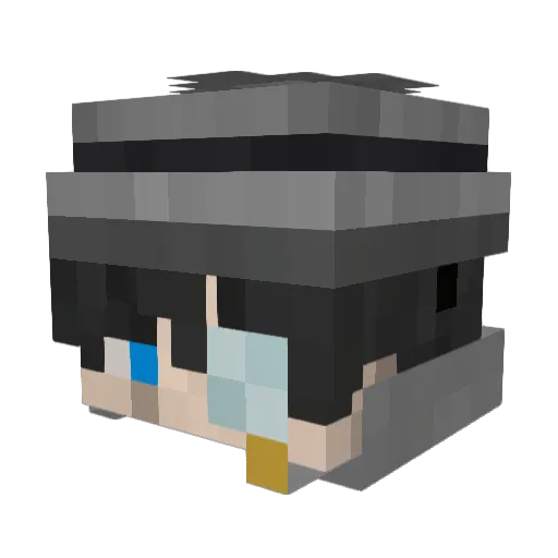 KvazaR141 Minecraft avatar head, 3D render