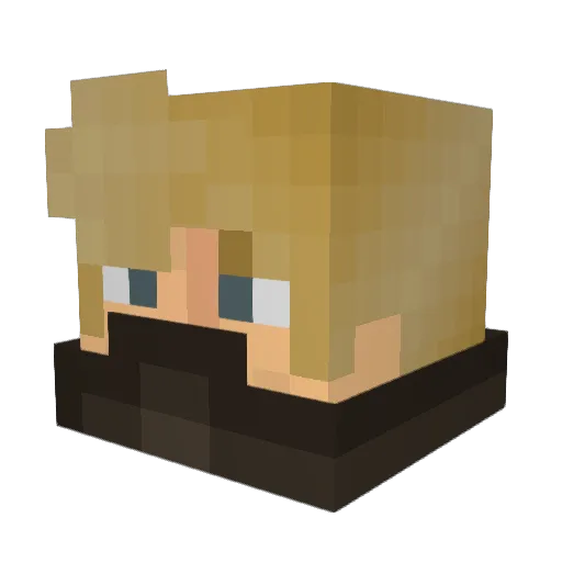 Kveldsbris Minecraft avatar head, 3D render