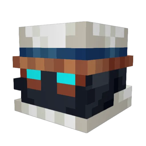 Kvettch Minecraft avatar head, 3D render