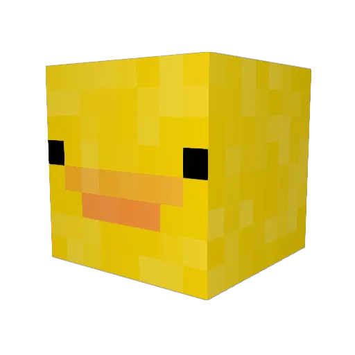 Kvkn Minecraft avatar head, 3D render